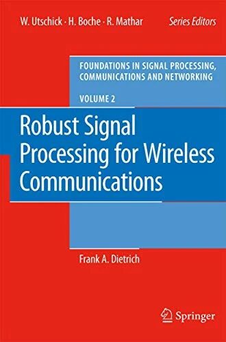 Robust Signal Processing for Wireless Communications volume
